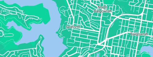Map showing the location of The Diving Co in Seaforth, NSW 2092