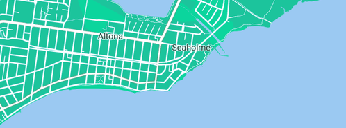 Map showing the location of Positive Footprints in Seaholme, VIC 3018