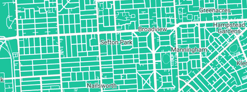 Map showing the location of Regency Road Child-Care Centre & Kindergarten in Sefton Park, SA 5083