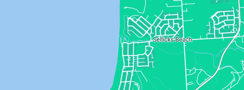Map showing the location of Sellicks Scissors in Sellicks Beach, SA 5174