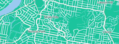 Map showing the location of Seven Hills Hub in Seven Hills, QLD 4170