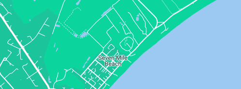 Map showing the location of Amanda Brettingham-Moore in Seven Mile Beach, TAS 7170