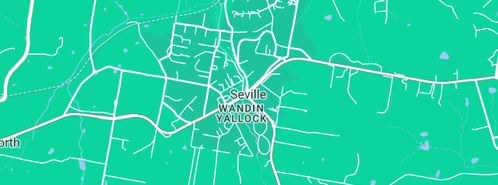 Map showing the location of Beltain Park Riding Centre in Seville, VIC 3139