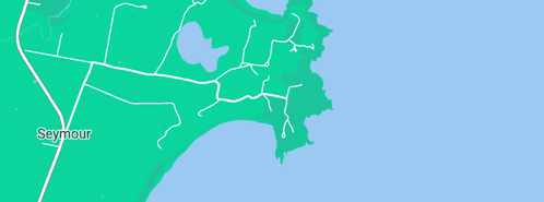 Map showing the location of Independent Video Productions in Seymour, TAS 7215
