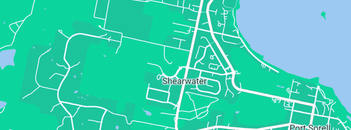 Map showing the location of Grease Busters in Shearwater, TAS 7307