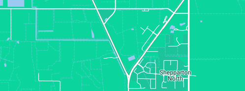 Map showing the location of Shepparton Diesel Fuel Injection Service Pty Ltd in Shepparton North, VIC 3631