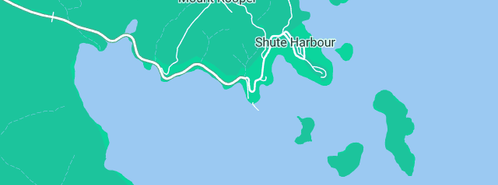 Map showing the location of Island Transfers in Shute Harbour, QLD 4802