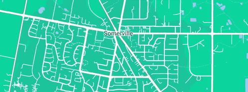 Map showing the location of iPlaster Peninsula in Somerville, VIC 3912