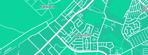 Map showing the location of Goldfields Cleaning Services in Somerville, WA 6430
