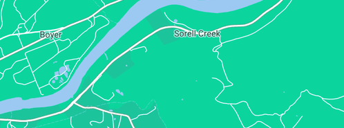 Map showing the location of Impact Tree Services in Sorell Creek, TAS 7140