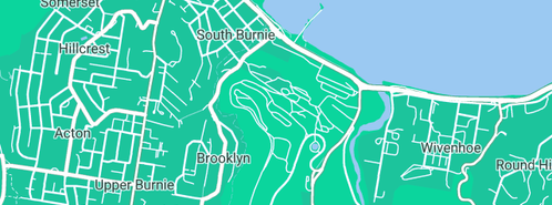 Map showing the location of Ty's Bodyworks in South Burnie, TAS 7320