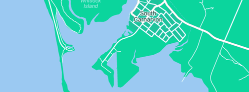 Map showing the location of Budget South Carnarvon in South Carnarvon, WA 6701
