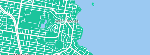 Map showing the location of Ivo Rowe Rock Pool in South Coogee, NSW 2034