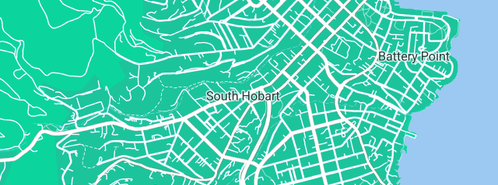Map showing the location of Original Stained Glass in South Hobart, TAS 7004