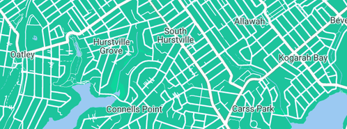 Map showing the location of Demolition Hurstville in South Hurstville, NSW 2221