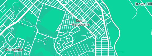 Map showing the location of Kennedy Park in South Kalgoorlie, WA 6430