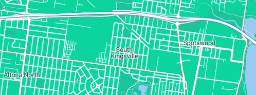 Map showing the location of Ageless Leadlights in South Kingsville, VIC 3015