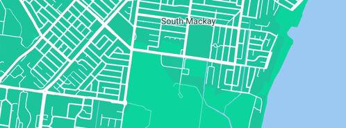 Map showing the location of Aussie Web & IT Solutions in South Mackay, QLD 4740