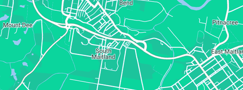 Map showing the location of Learning For Life Child Care And Preschool in South Maitland, NSW 2320