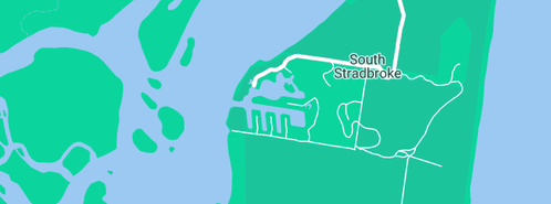 Map showing the location of Dean & Wendy's Garden & Lawn Care in South Stradbroke, QLD 4216