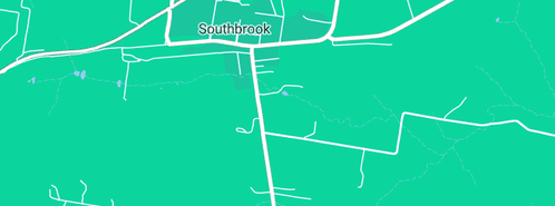 Map showing the location of David Tickell Earthmoving in Southbrook, QLD 4363