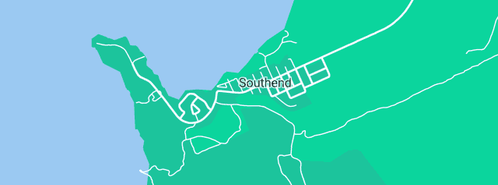 Map showing the location of Southend General Store in Southend, SA 5280