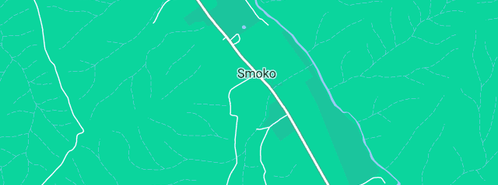 Map showing the location of Public Toilet in Smoko, VIC 3741