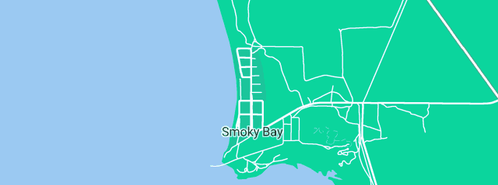 Map showing the location of Smoky Bay Seaside Cottage in Smoky Bay, SA 5680