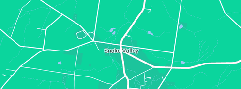 Map showing the location of Snake Valley Golf Club in Snake Valley, VIC 3351