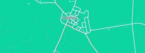 Map showing the location of Spalding Slate Quarries. in Spalding, SA 5454