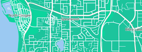 Map showing the location of Denture Professionals in Spearwood, WA 6163