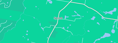 Map showing the location of Sprent Primary in Sprent, TAS 7315