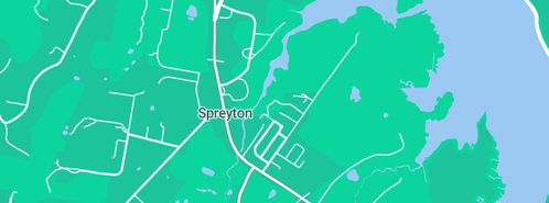 Map showing the location of Mark Badman Fencing in Spreyton, TAS 7310