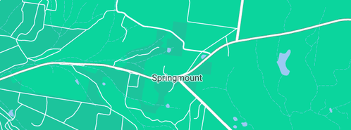 Map showing the location of Mistydowns in Springmount, VIC 3364