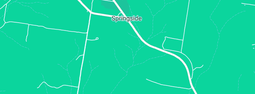 Map showing the location of Springside Simmentals in Springside, QLD 4356
