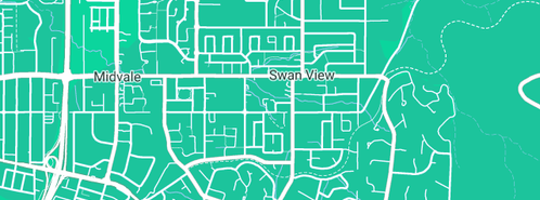 Map showing the location of DJS Fencing in Swan View, WA 6056