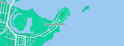 Map showing the location of NSW Fisheries in Swansea Heads, NSW 2281