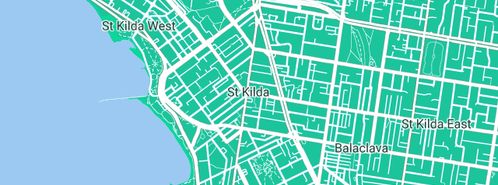 Map showing the location of Carnival Media Group in St Kilda, VIC 3182