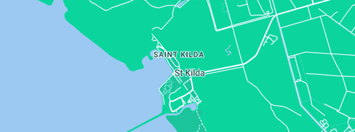 Map showing the location of St Kilda Beach hotel in St Kilda, SA 5110
