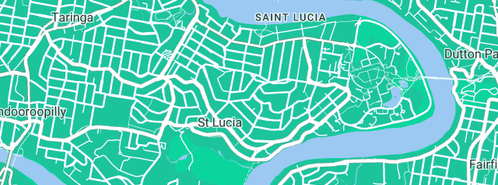 Map showing the location of School of Social Science in St Lucia South, QLD 4067