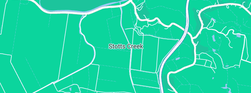 Map showing the location of Jtw evolution designs in Stotts Creek, NSW 2487