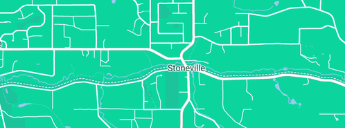 Map showing the location of Joyce Earthmoving in Stoneville, WA 6081