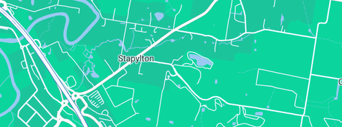 Map showing the location of DIY Pool Fencing in Stapylton, QLD 4207