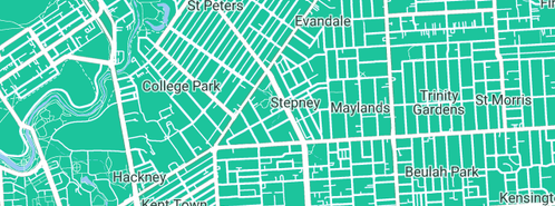 Map showing the location of Av Central in Stepney, SA 5069