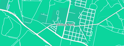 Map showing the location of Stirling North Institute Golf Club Inc in Stirling North, SA 5710