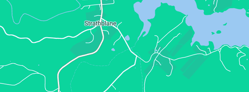 Map showing the location of Duckhole Lake in Strathblane, TAS 7109