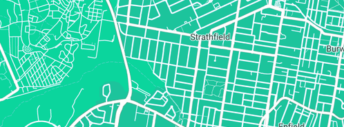 Map showing the location of Innerwest Scaffolding in Strathfield, NSW 2135