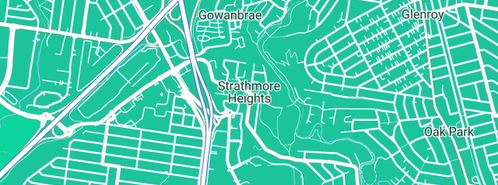 Map showing the location of Unique Pain Relief in Strathmore Heights, VIC 3041