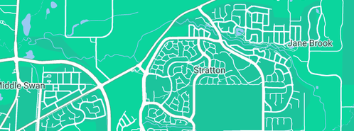 Map showing the location of Affordable Glass in Stratton, WA 6056