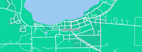 Map showing the location of Anz in Streaky Bay, SA 5680
